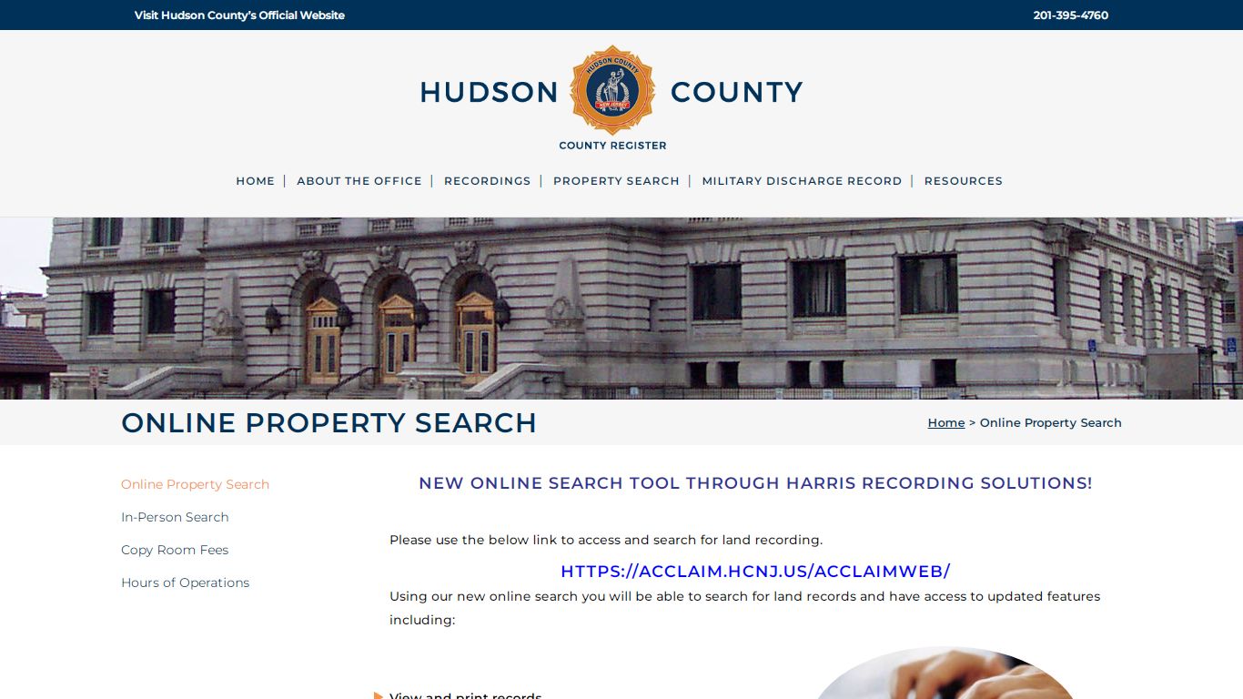 Hudson County Register Office NJ | Online Property Search
